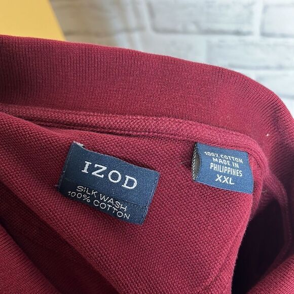 IZOD Silk Wash Polo Northrop Grumman Burgundy Virginia Class Submarine Shirt XXL - Picture 5 of 5